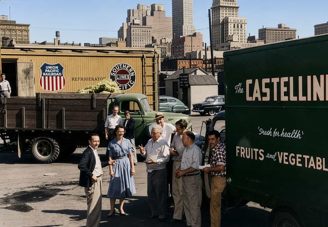 Vintage photo of a Castellini Truck